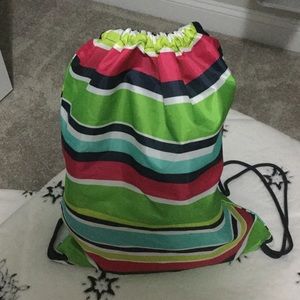 Striped cinch sac